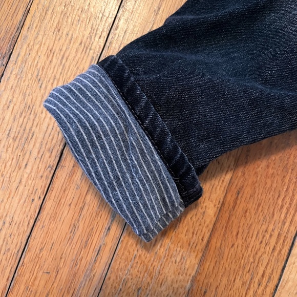 ZARA toddler size 2-3, dark wash, jean overalls, lined. - Picture 4 of 4